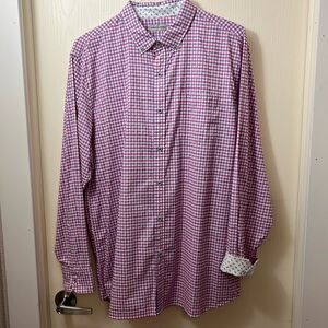 Sable & Stone magenta plaid shirt